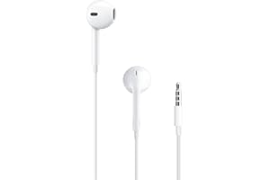 Apple EarPods Headphones with 3.5mm Plug, Wired Ear Buds with Built-in Remote to Control Music, Phone Calls, and Volume