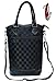 Vina 2 Bottle Wine Tote Bag - Travel Insulated Padded Wine/Champagne Carrier Cooler Case with Handle and Shoulder Strap + Free Corkscrew, Great Wine Lover Gift, Black