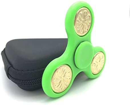 2017 NEW Fidget Spinner by TeeJay - Premium Quality Tri Spinner - Perfect for ADHD EDC ADD Anxiety Autism and Boredom - Super Quite Focus Toy for Kids and Adults with Long Spin Time (Green)