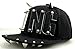 KitMax (TM) Fashion Unisex Personalized Punk Rivets King Decor Hip Hop Outdoor Sport Baseball Snapback Sun Caps Hats