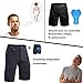 Ally Mens Mountain Bike Shorts 4D Padded Baggy Bicycle Cycling Biking Bike Shorts Lightweight Loose-fit (Black01+pad, X-Large) OrangeRed