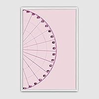 Framed Canvas Wall Art Minimalistic Painting Canvas Prints Home Artwork Decoration for Living Room,Bedroom - 16x24 inches