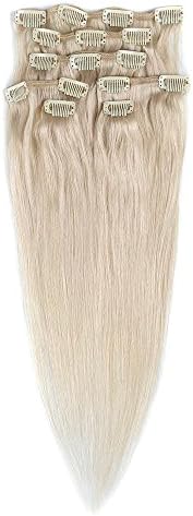 21 Colors Straight Remy 100% Human Hair Extensions70g 15inch ,18inch ,20inch ,22inch ,Beauty Salon Women's Accessories---Only sold by Star_hair (20inch-50cm 70g, #60 platinum blonde)