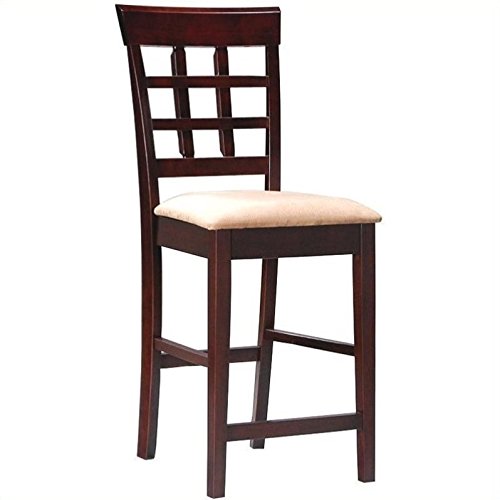 Coaster contemporary style counter height stools, cappu…