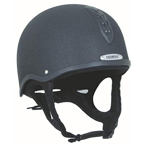 Champion X-Air Plus Horse Riding Hat Skull Helmet Vented PAS015 Black 52cm