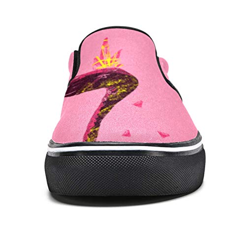 410eqEAZUgL TIZORAX Diamond Snake - Mocasines para mujer y niña, de lona plana TIZORAX Diamond Snake - Mocasines para mujer y niña, de lona plana - Imagen 3