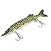 Lixada Fishing Lures 8 Segment Lifelike Swimbait 20cm/8in 66g Multi Jointed Artificial Bait Hard Bait Crankbait Treble Hooks for Bass Perch Trout, 8 Colors