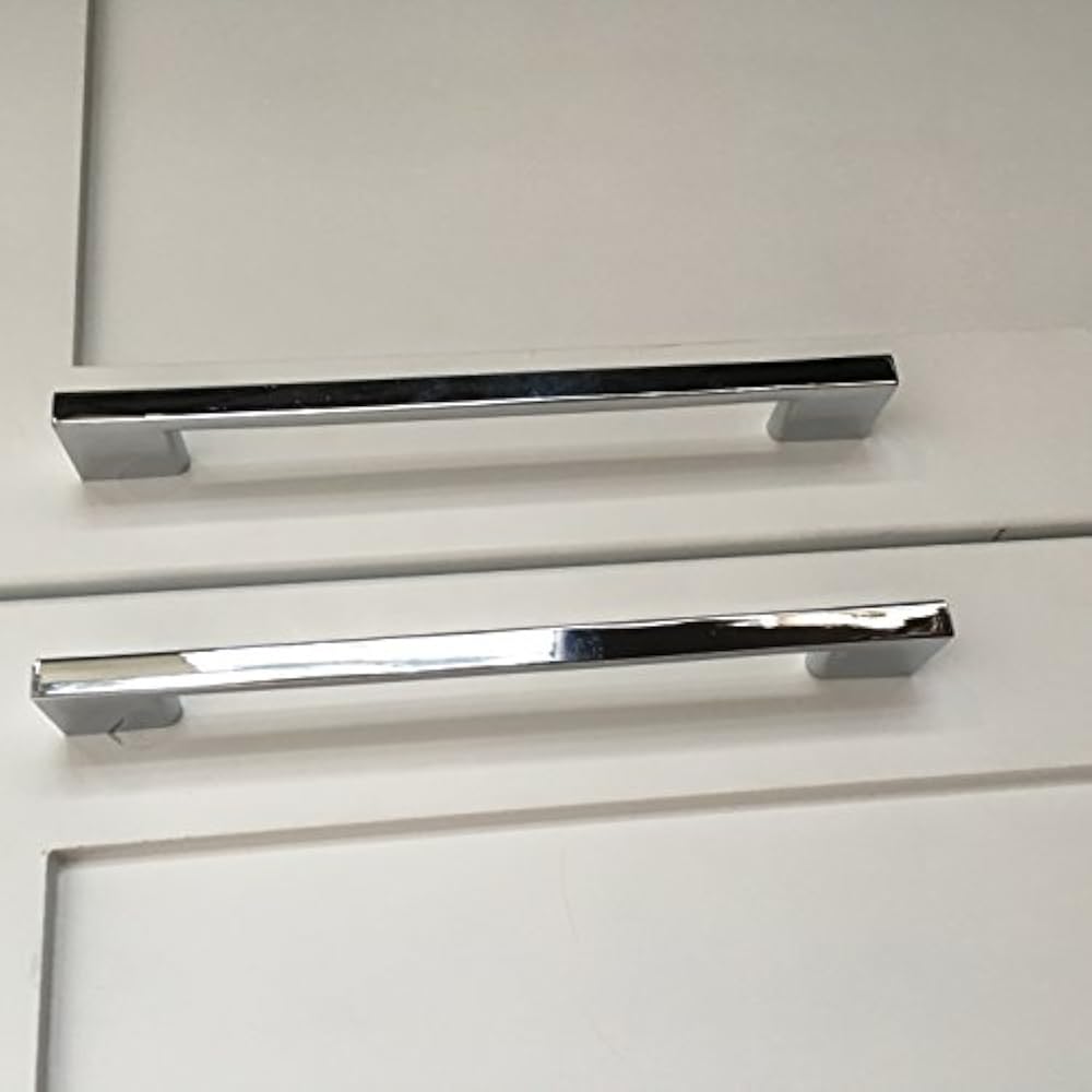 Polished Chrome Handles 6.25 Inch Screw Spacing Pack Of