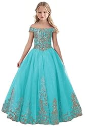 Tulle Flower Girl Dress for Wedding Sparkly