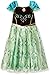 DaHeng Girls Princess Green Anna Fancy Dress Costume