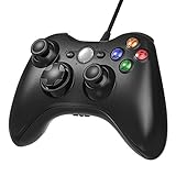JAMSWALL Xbox 360 Game Controller Gamepad USB Wired Shoulders Buttons Improved Ergonomic Design Joypad Gamepad Controller for Microsoft Xbox & Slim 360 PC Windows 7 10