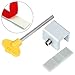 Resinta 8 Pack Adjustable Sliding Window Locks Stop Door Frame Security Locks