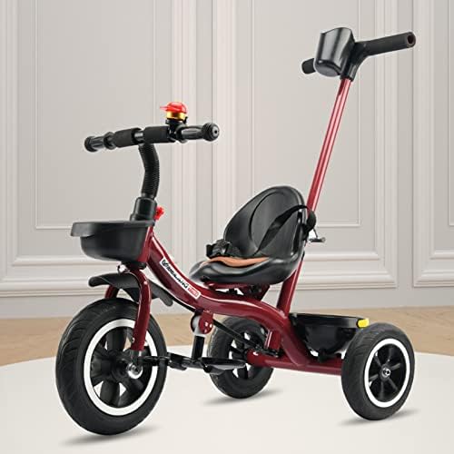 Arabest 2 in 1 Kids Tricycle, Adjustable Seat Tricycles with Push