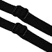CAKYE Women's 4Pcs Non-slip Elastic Bra Strap Holder (Black-4PCs)