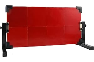 CDZHLTG Table Tennis Rebound Board Rebounder with 8 Rubbers, Improved 2nd Generation Pingpong Return Board Self Training Equipment, Strong Steel Frame & Wheels (Stand Model)