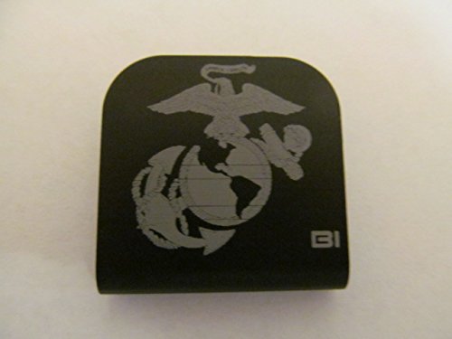 Marine EGA Laser Etched Hat Clip Black