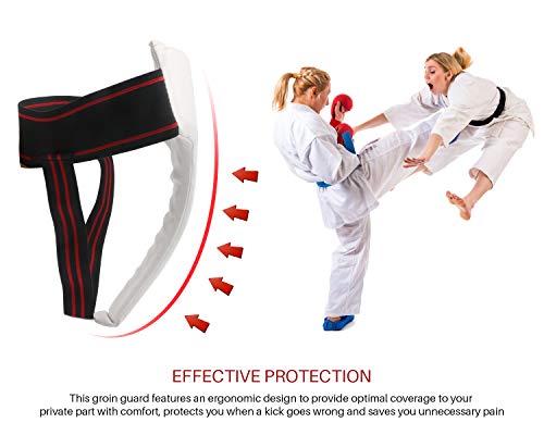 image for BlueStraw Groin Guard Men Women Taekwondo Boxing Groin Protectors Comf