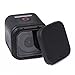 Hapurs Sports Camera Lens Cap and Lens Screen Protector, 2 Pack Protective Lens Cover Case and 2 Pack Anti-Scratch Water-Proof Tempered Glass Screen Protector for Gopro Hero 4 Session and 5 Session