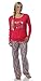 Women's Microfleece Pant Knit Top Lounge Set - Many Cute Designs Available