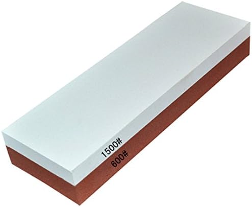 Whetstone — Lupan Double-Sided Knife Sharpening Stone Grit with sturdy non-slip rubber Base (600/1500)