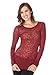 Kavio! Junior Burnout Twisted Crew Neck Long Sleeve Top