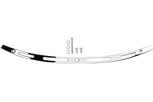 Polished Stainless Windshield Trim, Slotted Windshield Trim Compatible for Harley 2014-2024 Electra Glide, Street Glide, Ultr