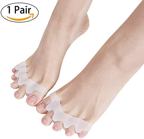 Toe Separators, METALBAY Gel Toes Corrector Straightener for Bunion, Hammer Toes, Claw Toes and Overlapping Toes, Super Soft Toe Stretchers with Medical Grade Silicone