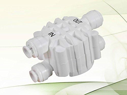 Plumbing &amp; Fixtures Auto Shut Off Valve with Quick Connect Fittings for RO Reverse Osmosis Water Sys