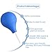 Enema Bulb, FEELSO Anal Vaginal Silicone Douche for Women Men Enema Kits with FDA Certificate Comfortable Medical Kits with 3 Replaceable Nozzle - 225ml