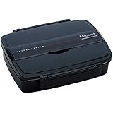 Skater Japanese Modern/Traditional Compartmental Bento Box (with Chopsticks)  [Black]