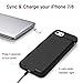 Battery Case for iPhone 7/8, Rechargeable Case with 3000mAh, Ultra Slim Portable Charger Case [Support Lightning-equipped EarPods Audio Output and Answer Calls ] 4.7 in, Black