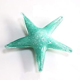 WhaleCreation Crystal Home Décor Figurine Animal Collection, Handmade Glass Art Ornament Gift (Starfish) 410f9XiH91L