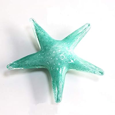 WhaleCreation Crystal Home Décor Figurine Animal Collection, Handmade Glass Art Ornament Gift (Starfish) 410f9XiH91L