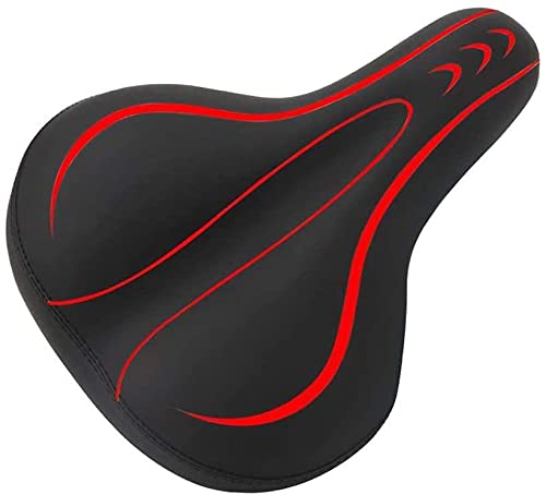 Dripex Gel Bike Seat - Comfort Universal Cycle Saddle Wide Cushion Pad Waterproof for Women & Men - Fits MTB/Road/Spinning Bikes