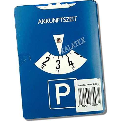 Troetsch 1 x parkeerschijfboek met parkeerschijf 11 x 15 cm - Afbeelding 3