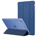 iPad Mini 3 Case,iPad Mini 2 Case,iPad Mini Case,ULAK Slim Bumper Smart Case Stand for Apple iPad Mini 1/2/3 Clear Back Cover Lightweight with Auto Sleep/Wake Function, Blue