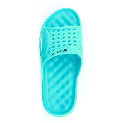 Vertico Slide-On Women's Shower and Poolside Sandal (6/7, Turquoise) - Thumbnail 4