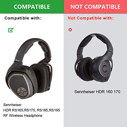 ایگرد | قیمت و خرید Defean HDR165 HDR175 HDR185 HDR195 Ear Pads Replacement  Cushion Foam Compatible with Sennheiser HDR RS165,RS175, RS185,RS195 RF  Wireless Headphone