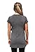 sofsy Soft-Touch Rayon Blend Tie Front Nursing & Maternity Fashion Top Charcoal Medium