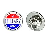 Hillary 2016 Democrat Logo Hillary Clinton for President Round Metal Lapel Hat Pin Tie Tack Pinback