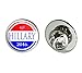 Hillary 2016 Democrat Logo Hillary Clinton for President Round Metal Lapel Hat Pin Tie Tack Pinback