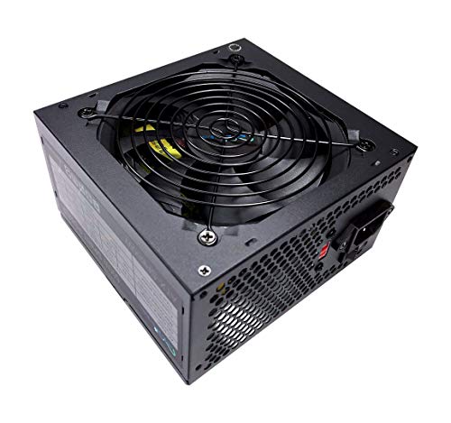 KYLINTEC 600W ATX Power Supply (PSU) - Non-Modular, 120mm Fan, 80 Plus, With PCIe 6+2 Pin Connectors