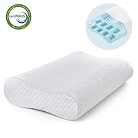 Milemont Memory Foam Pillow, Bed Pillow for Sleeping, Adjustable Contour Pillow for Neck Pain, Neck Support for Back, Stomach, Side Sleepers, Orthopedic Cervical Pillow, CertiPUR-US