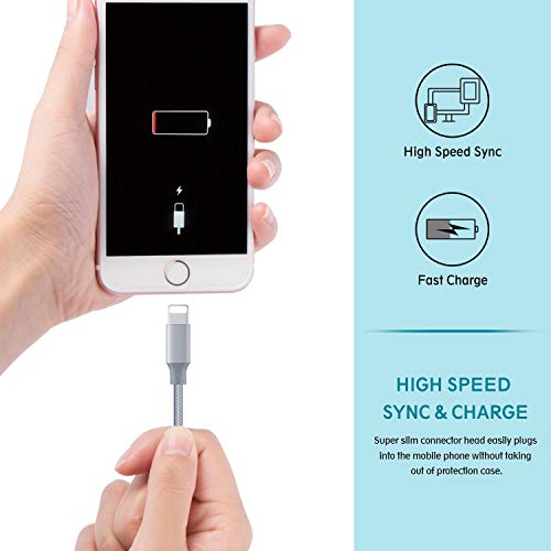 image for Aitaton MFi Certified Phone Charger Cable 4 Pack[3/6/6/10FT]Extra Long