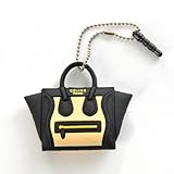 Silicon Celine'c Bag 3.5mm Anti Dust Earphone Jack Plug Stopper Cap for Iphone Samsung Black