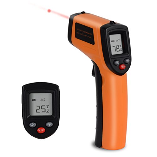 Instant Read Thermometer for Food Meat Oven Non-contact Digital Laser Backlight IR Infrared Temperature Gun for Kitchen Cooking Automotive Grill BBQ Roasting Object Surface -58 to 716 F