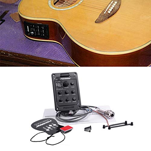 Fishman 4-Band EQ Equalizer Guitar Preamp Piezo Acoustic Guitar Pickup Guitar Tuner With Mic Beat Board CE Certification