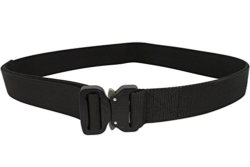 Bison Designs BTB Eagle Double Black Austria Alpin Cobra Buckle 38mm Technical Web Belt, Black, 36-40-Inch Waist