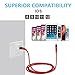 Boreguse Phone Charger, Charger Cable for iPhone, 4Pack [3.3FT 6.6FT] Nylon Braided USB Charger Cable for iPhone Xs,XS Max,XR,X,8 Plus,8,7 Plus,7,6 Plus,6,6S Plus,6s,5,iPad and More(red)