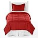 Bare Home Comforter Set - Twin/Twin Extra Long Size - Ultra-Soft - Goose Down Alternative - Premium 1800 Series - All Season Warmth (Twin/Twin XL, Red)